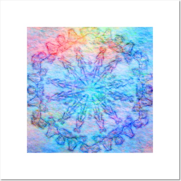 Tribal kaleidoscope on felt Wall Art by hereswendy